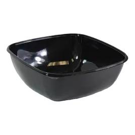 Catering Bowl 320 OZ PET Black Square 25/Case