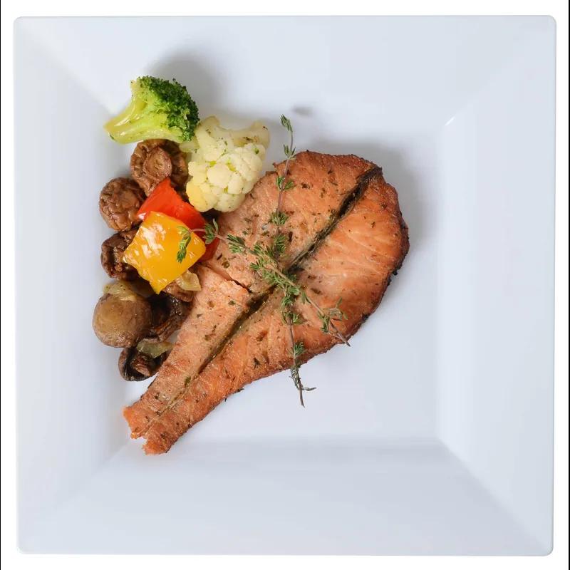 Plate 9.5X9.5 IN Plastic White Square 120/Case