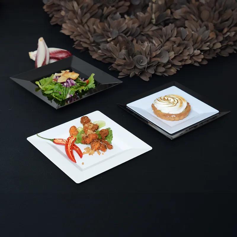 Plate 6.5X6.5 IN PS White Square 120/Case