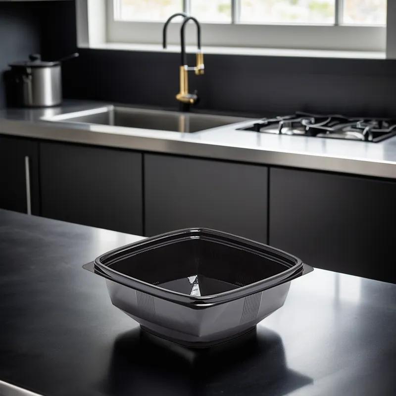 Polar Pak® 12 OZ PET Black Square 500/Case