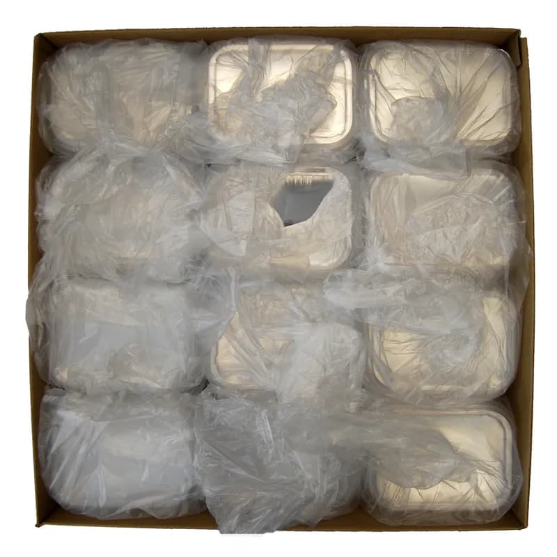 Lid Dome 5X6.6X0.62 IN PET Clear Rectangle For Container 600/Case
