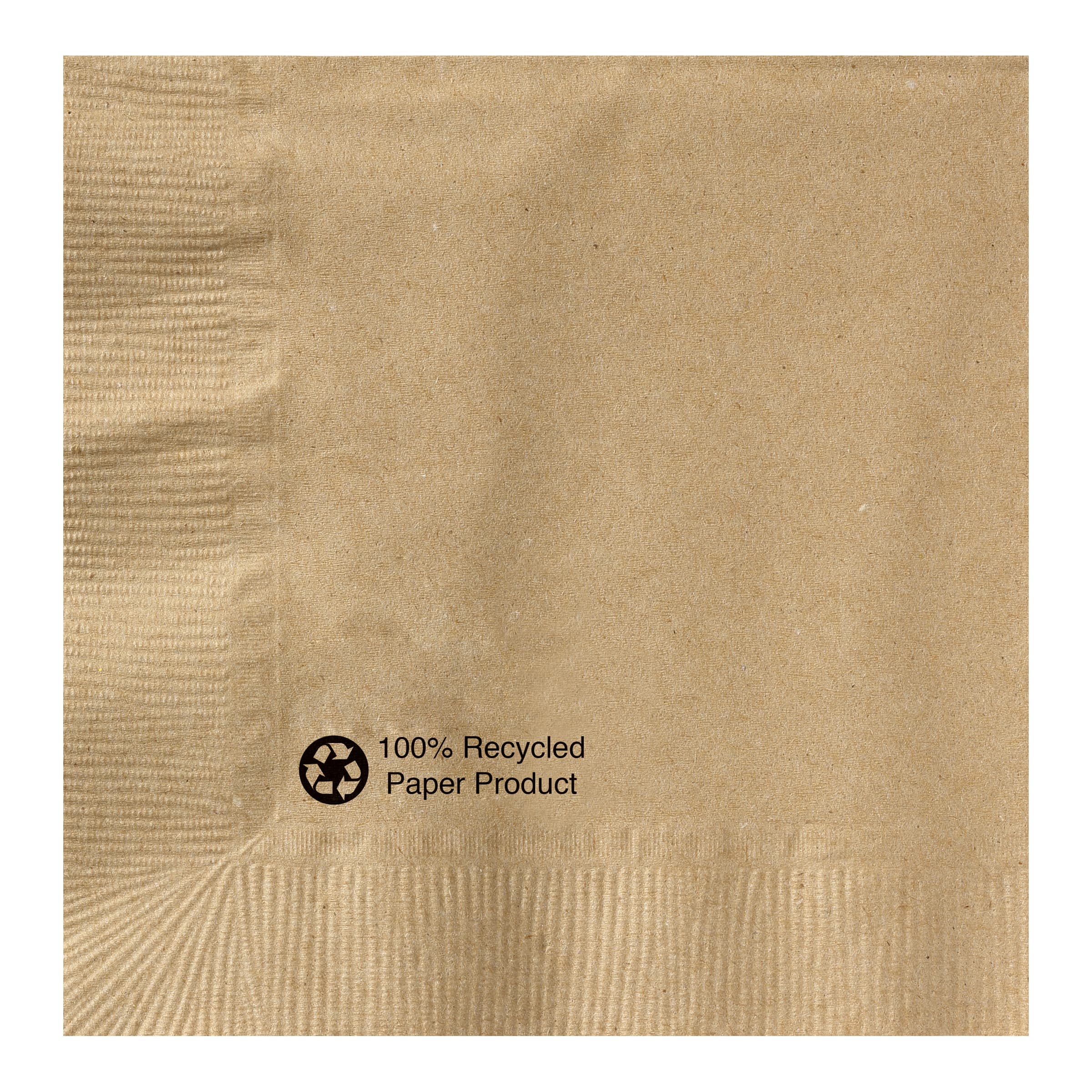 Beverage Napkins Kraft Paper 1PLY 1/4 Fold 1000/Case