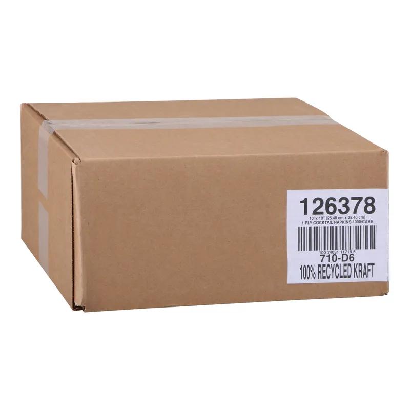 Beverage Napkins Kraft Paper 1PLY 1/4 Fold 1000/Case