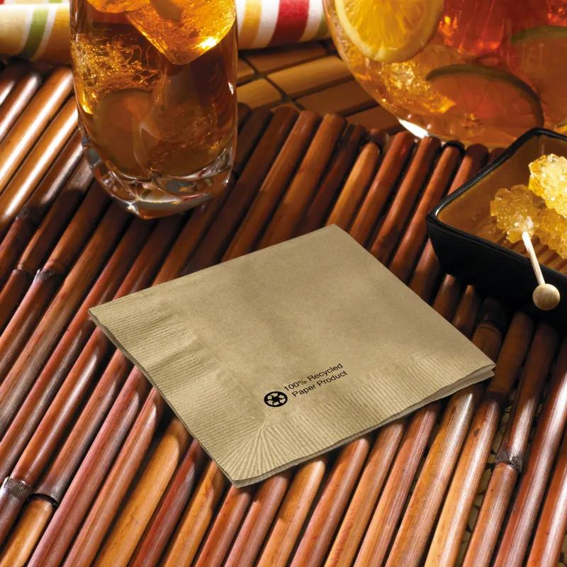 Beverage Napkins Kraft Paper 1PLY 1/4 Fold 1000/Case