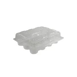 Cupcake Hinged Container With Dome Lid 13X10.5X3 IN 12 Compartment OPS Clear Rectangle 100/Case