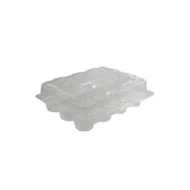 Cupcake Hinged Container With Dome Lid 13X10.5X3 IN 12 Compartment OPS Clear Rectangle 100/Case