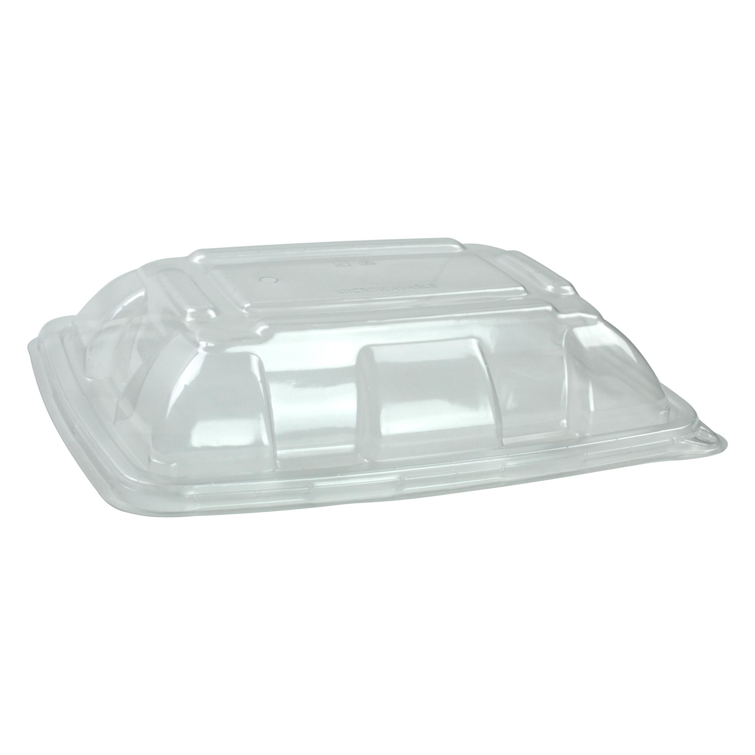 Lid Dome 9.2X6.7X1.78 IN PP Clear Rectangle For 20-30 OZ Container 300/Case