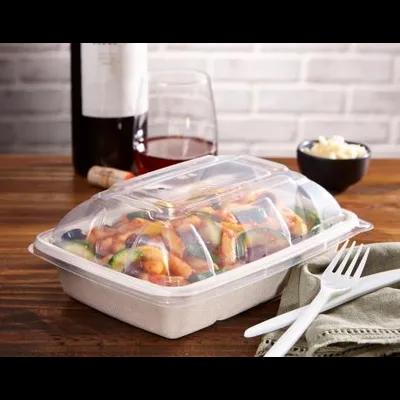Lid Dome 9.2X6.7X1.78 IN PP Clear Rectangle For 20-30 OZ Container 300/Case