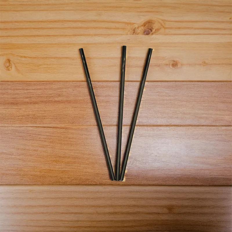 Victoria Bay Jumbo Straw 7.75 IN PP Black Wrapped 500 Count/Pack 4 Packs/Case 2000 Count/Case