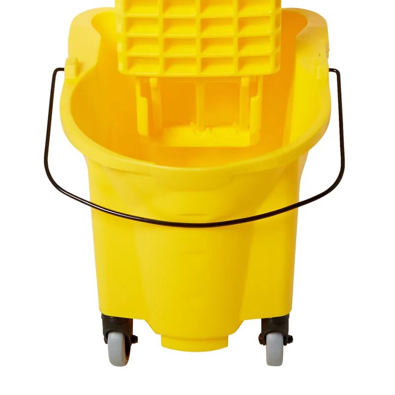 WaveBrake® Mop Bucket & Wringer 26 QT Plastic Yellow Side Press 1/Each