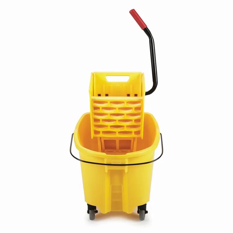 WaveBrake® Mop Bucket & Wringer 26 QT Plastic Yellow Side Press 1/Each