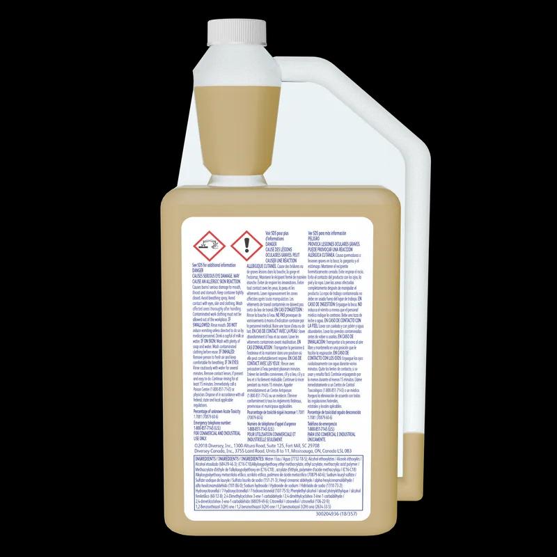 Diversey Floral Stain Remover Carpet Deodorizer 32 FLOZ Liquid Concentrate Enzymatic 6/Case