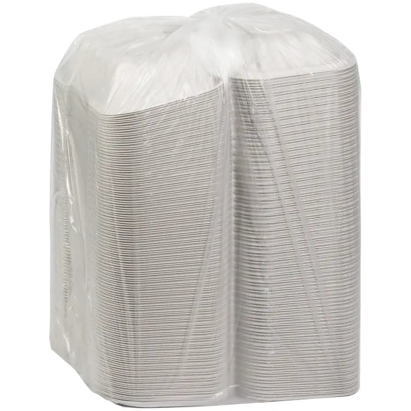 Hoagie & Sub Take-Out Container Hinged With Dome Lid 9X6X3 IN MFPP White Rectangle 270/Case