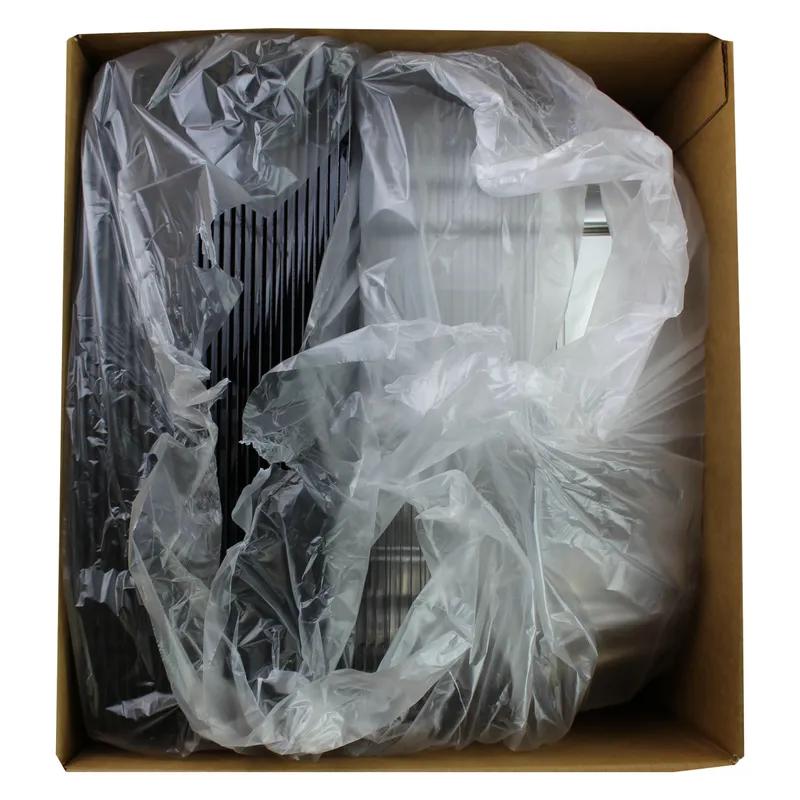 UltraStack® Take-Out Container Base & Lid Combo With Dome Lid 14.1X14.1X4.54 IN PET Black Clear Square 25/Case