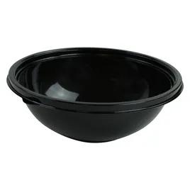 Bowl Large (LG) 48 OZ PET Black Round 100/Case