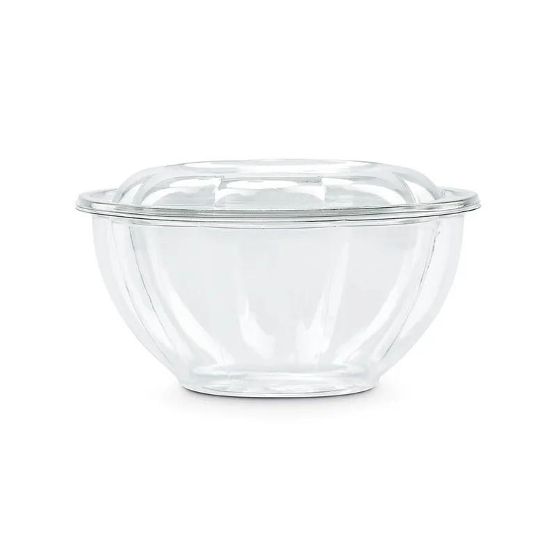 The BOTTLEBOX ® Salad Bowl & Lid Combo With Dome Lid 16 OZ RPET Clear 500/Case
