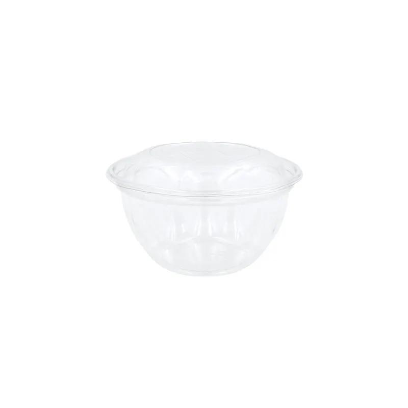 The BOTTLEBOX ® Salad Bowl & Lid Combo With Dome Lid 16 OZ RPET Clear 500/Case