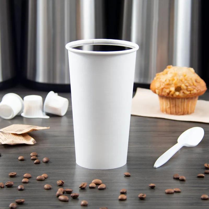 Solo® Hot Cup 20 OZ SSP White 40 Count/Pack 15 Packs/Case 600 Count/Case