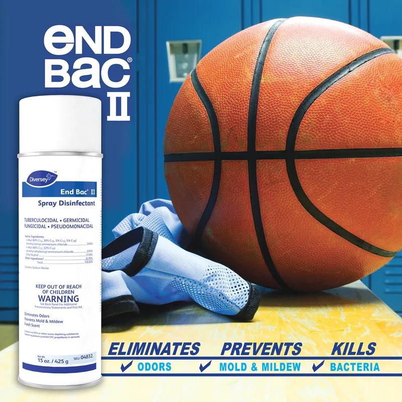 End Bac II® Disinfectant 15 FLOZ Multi Surface Aerosol RTU Quat Germicidal Fungicidal Tuberculocidal 12/Case