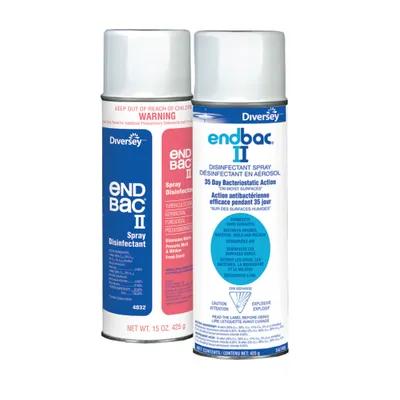 End Bac II® Disinfectant 15 FLOZ Multi Surface Aerosol RTU Quat Germicidal Fungicidal Tuberculocidal 12/Case