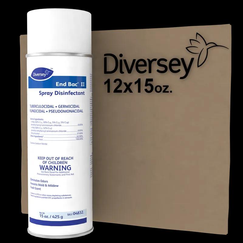 End Bac II® Disinfectant 15 FLOZ Multi Surface Aerosol RTU Quat Germicidal Fungicidal Tuberculocidal 12/Case
