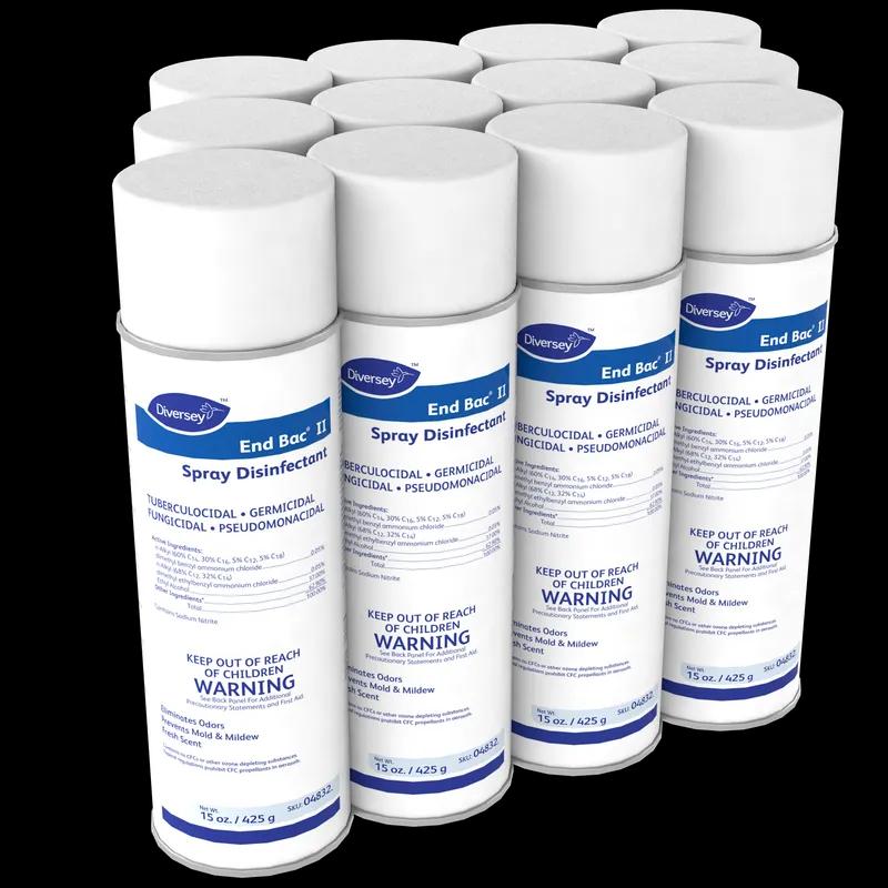 End Bac II® Disinfectant 15 FLOZ Multi Surface Aerosol RTU Quat Germicidal Fungicidal Tuberculocidal 12/Case
