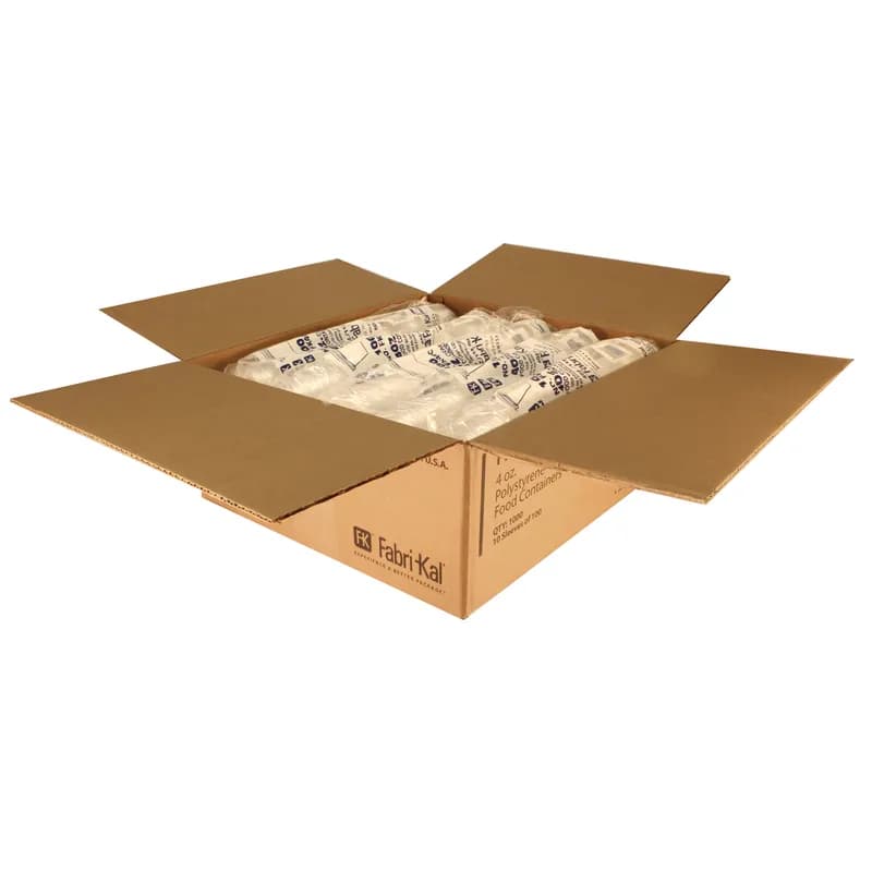 Deli Container Base 4 OZ PS Clear Round 1000/Case