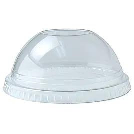 Lid Dome 4.0 IN PET Clear For Cup With Hole 1000/Case