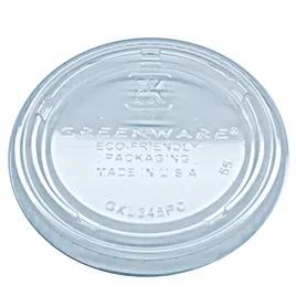 Greenware® Lid 3.2X0.3 IN PLA Clear For Souffle & Portion Cup 2000/Case