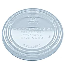 Greenware® Lid 3.2X0.3 IN PLA Clear For Souffle & Portion Cup 2000/Case