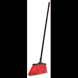 MaxiStrong® Outdoor Broom 48IN Red Black Steel PET With 13IN Head Angled 1/Each