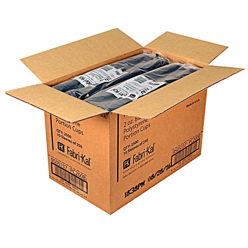 Souffle & Portion Cup 2 OZ HIPS Black Round 2500/Case