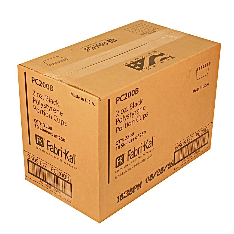 Souffle & Portion Cup 2 OZ HIPS Black Round 2500/Case