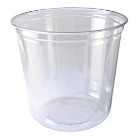 Recycleware® Deli Container Base 24 OZ RPET Clear Round 500/Case