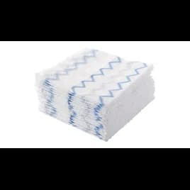 Hygen™ Cleaning Cloth 8X10 IN Microfiber White Blue Refill Disposable 150/Case