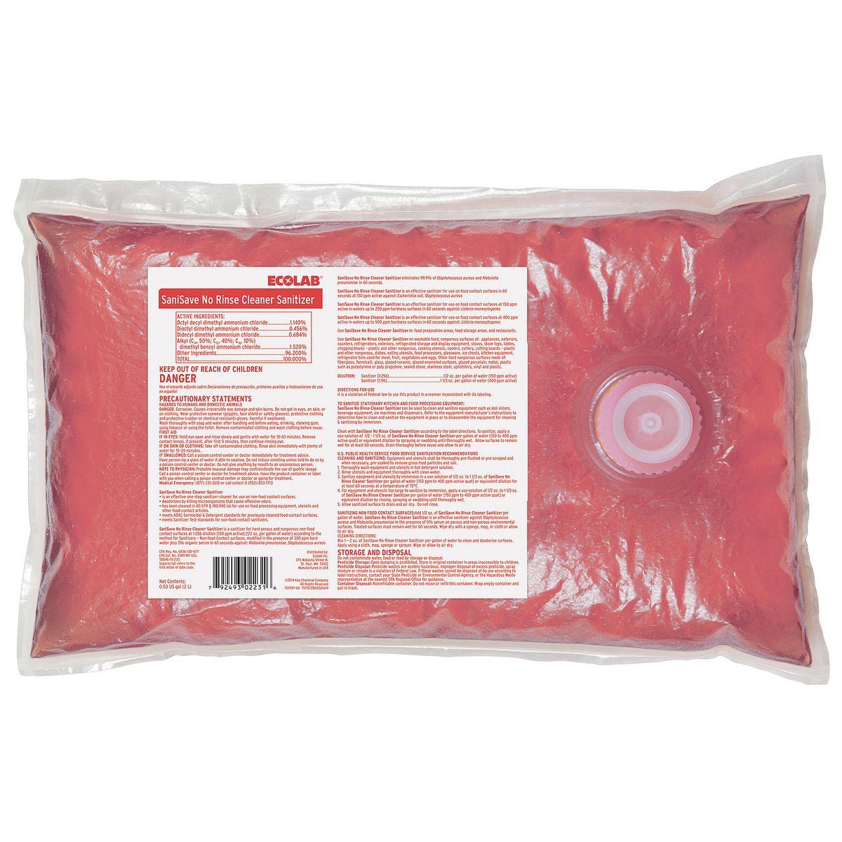 SaniSave Mild Scent Sanitizer 2 L Multi Surface Concentrate 2/Case