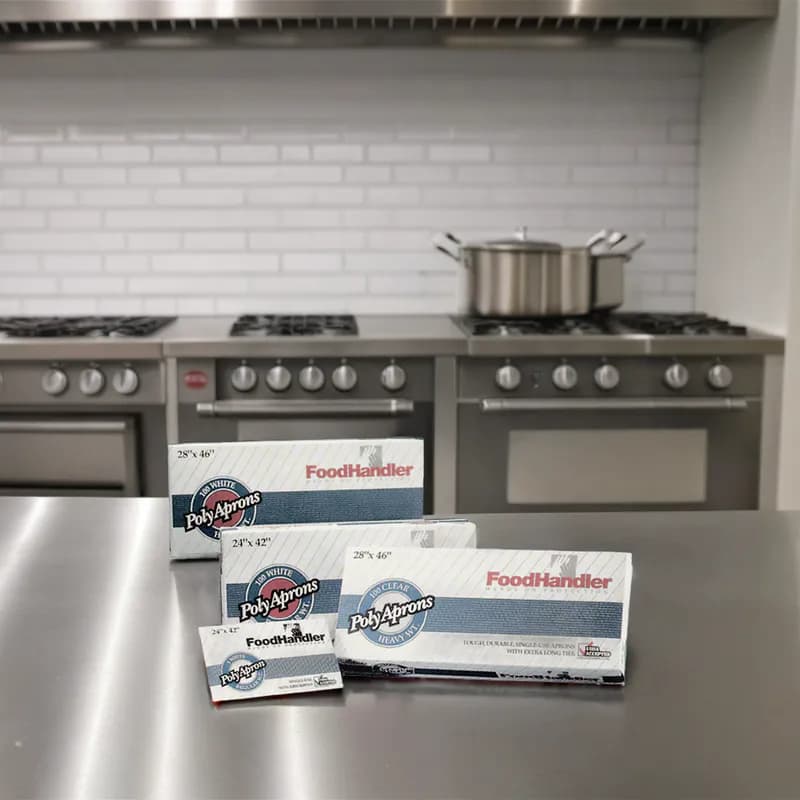 Apron 46X28 IN White 1MIL Standard Dispenser Box 500/Case