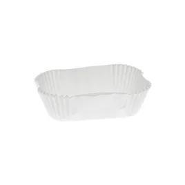 Baking Pan Liner 3.25X2 IN Paper White Oblong Fluted 10000/Case