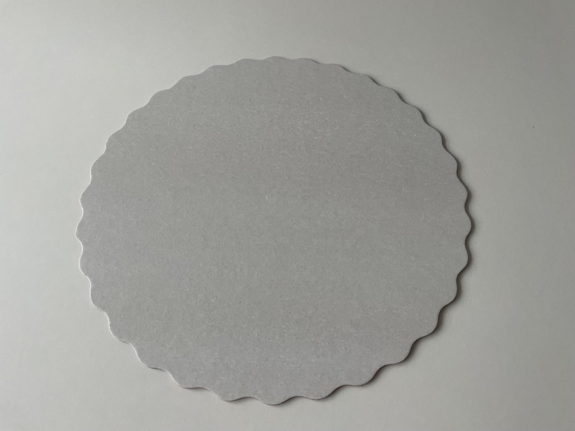 Cake Circle 10 IN White Scalloped 200/Case