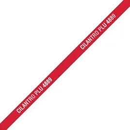 Cilantro Twist Tie 18X0.375 IN Foil-Lined Paper Metal Red Silver 300/Pack