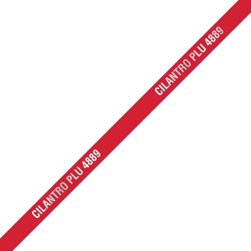 Cilantro Twist Tie 18X0.375 IN Foil-Lined Paper Metal Red Silver 300/Pack