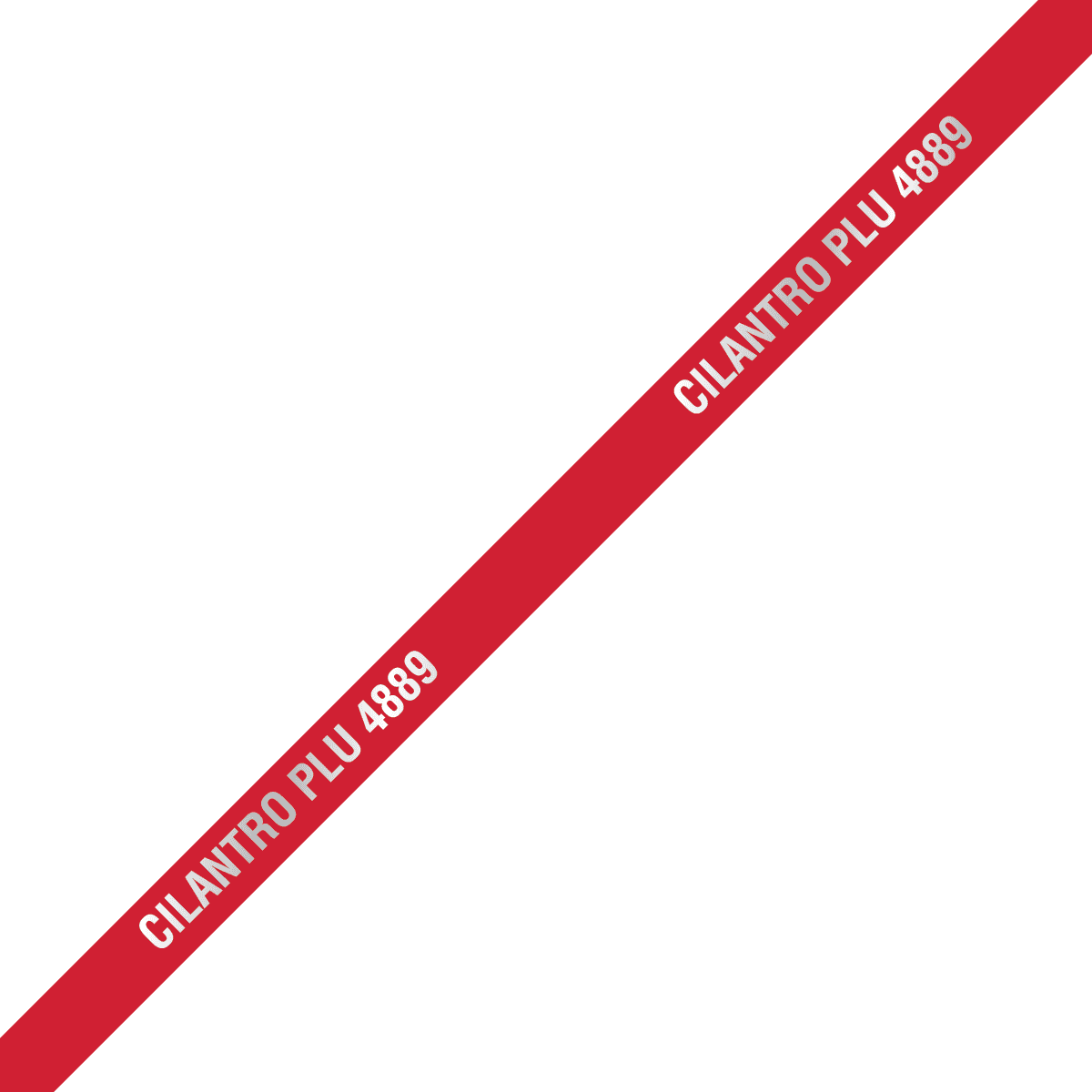 Cilantro Twist Tie 18X0.375 IN Foil-Lined Paper Metal Red Silver 300/Pack