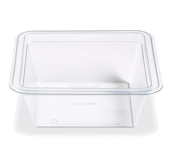 Fresh 'n Clear® EcoStar Deli Container Base 16 OZ PET Clear Square 300/Case