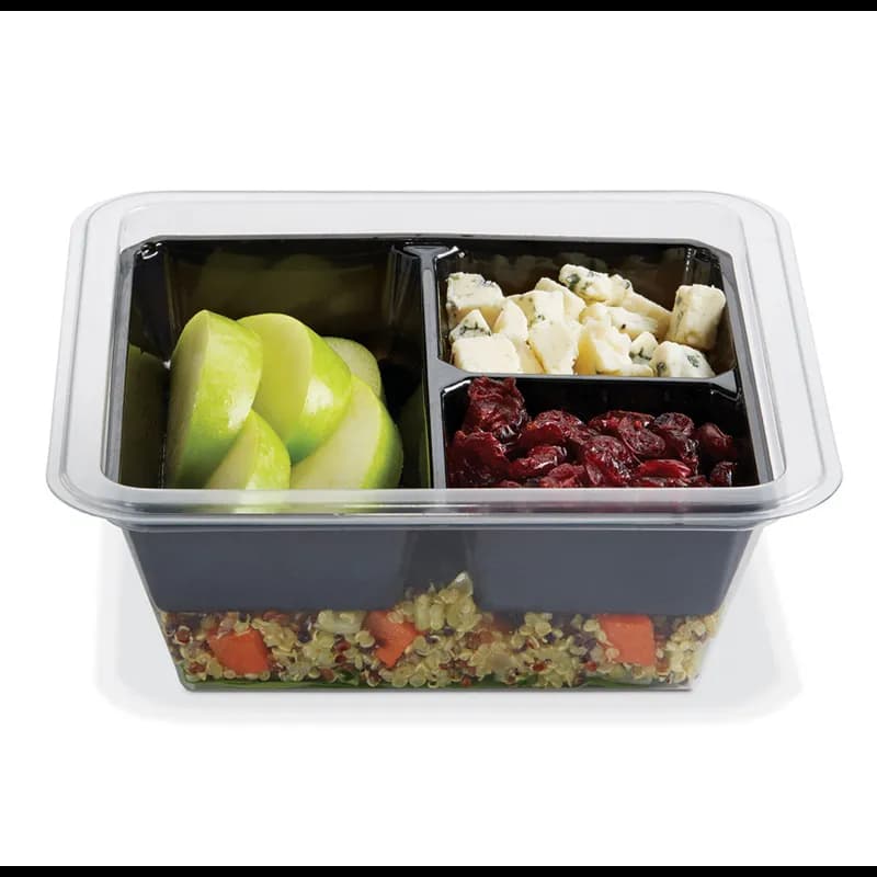 Fresh 'n Clear® EcoStar Deli Container Base 16 OZ PET Clear Square 300/Case