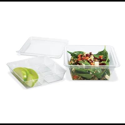 Fresh 'n Clear® EcoStar Deli Container Base 16 OZ PET Clear Square 300/Case
