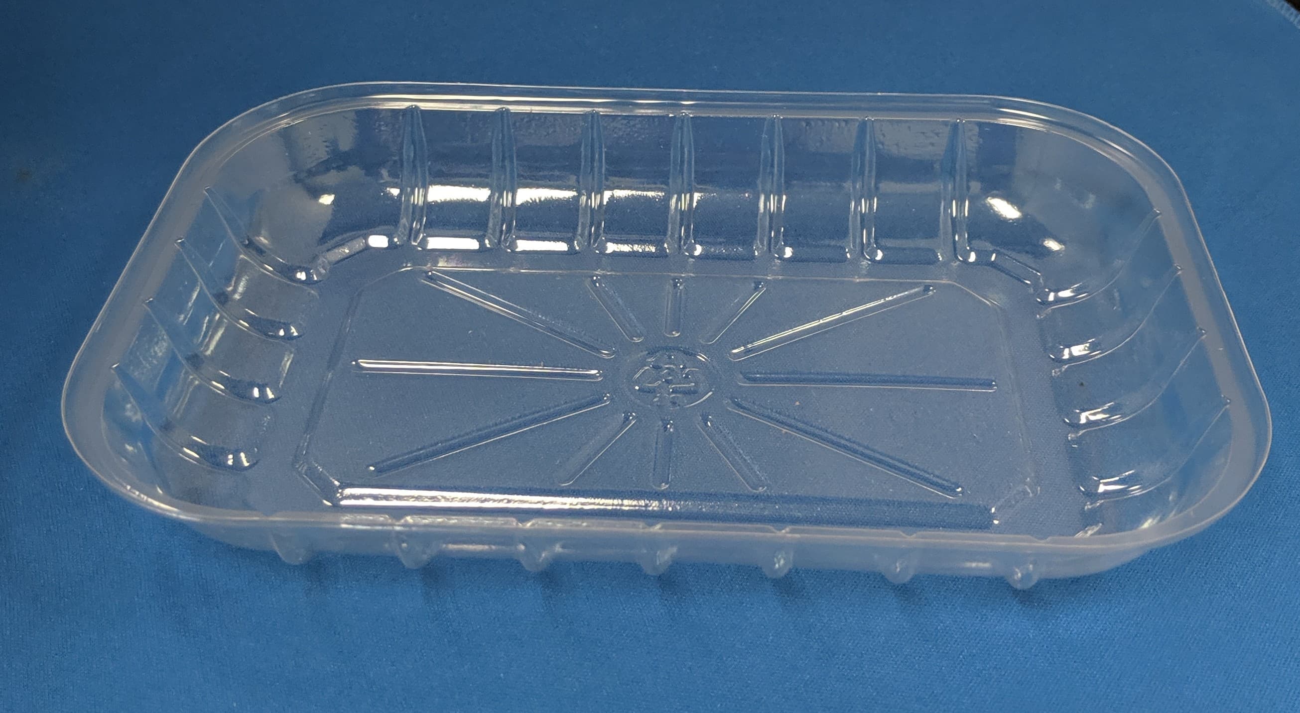 Produce Tray 7.875X5.375X1 IN OPS Clear Rectangle 1000/Case