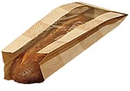 Bagcraft® EcoCraft Dubl Panel® Bread Bag 6.5X2X17.75 IN Paper Kraft Artisan With Window 500/Case