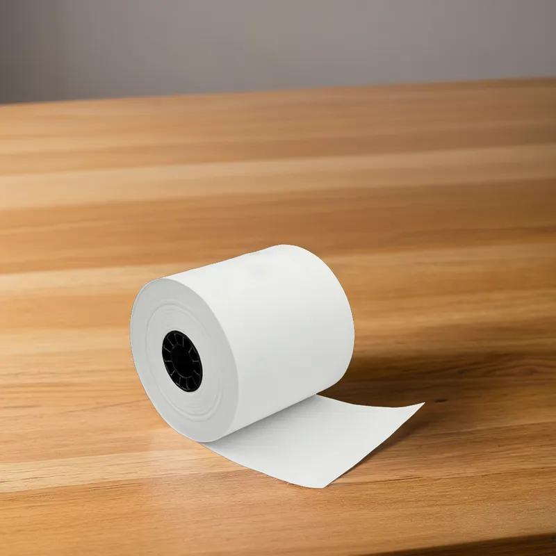 Cash Register Receipt Roll 4.375IN X328FT White Thermal Paper 24/Case