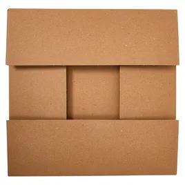 Take-Out Box Base 10X10X3.5 IN Chipboard Kraft Square 200/Case