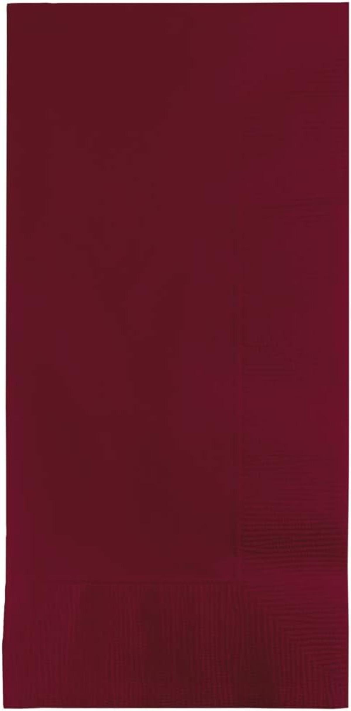 Dinner Napkins Burgundy Paper 2PLY 1/8 Fold 600/Case